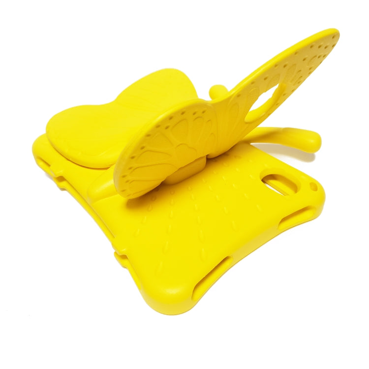 For iPad mini 6 / mini 2024 Butterfly Bracket EVA Shockproof Tablet Case(Yellow) - iPad mini 6 Cases by buy2fix | Online Shopping UK | buy2fix