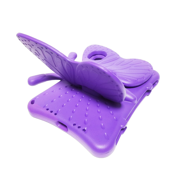 For iPad mini 6 / mini 2024 Butterfly Bracket EVA Shockproof Tablet Case(Purple) - iPad mini 6 Cases by buy2fix | Online Shopping UK | buy2fix