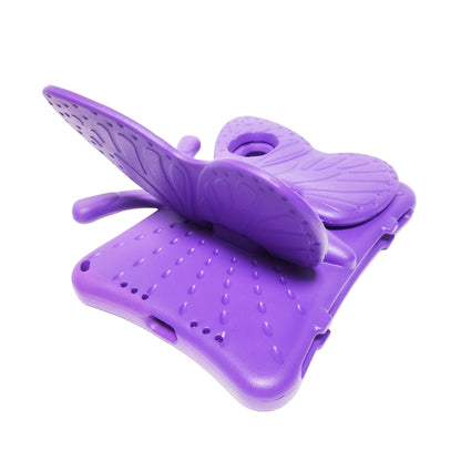 For iPad mini 6 / mini 2024 Butterfly Bracket EVA Shockproof Tablet Case(Purple) - iPad mini 6 Cases by buy2fix | Online Shopping UK | buy2fix