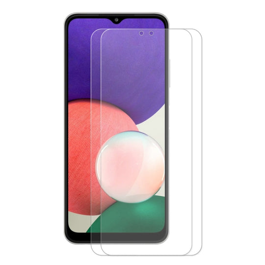 2 PCS For Samsung Galaxy A32 5G ENKAY Hat-Prince 0.26mm 9H 2.5D Curved Edge Tempered Glass Film