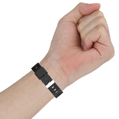 For Fitbit Charge 3 SE Silicone One Body Armor Watch Band(Black) by buy2fix