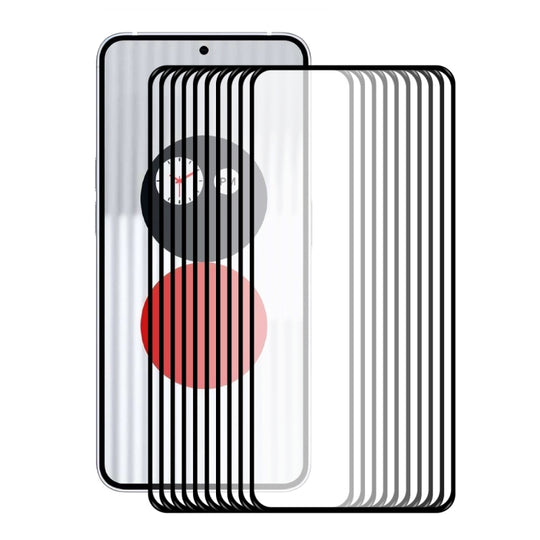 10 PCS For Nothing Phone 1 ENKAY Hat-Prince Full Glue 0.26mm 9H 2.5D Tempered Glass Full Film