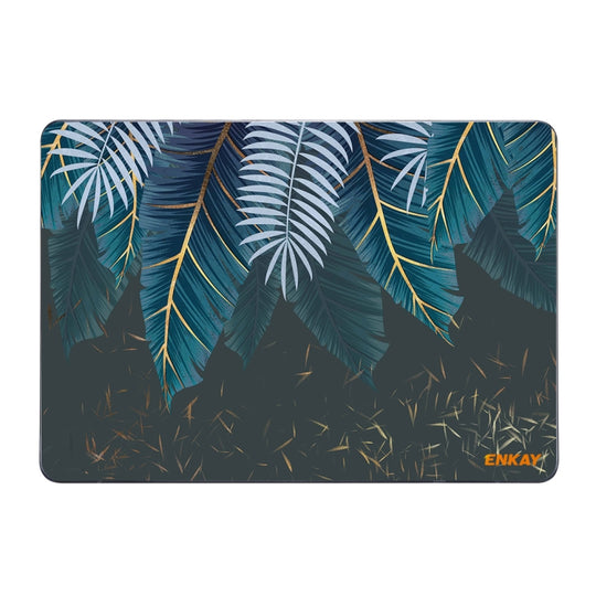 ENKAY Hat-Prince Natural Series Laotop Protective Crystal Case for MacBook Pro 14.2 inch A2442 2021/A2779 2023/14 inch A3434 2025 (M5)(Palm Leaf)