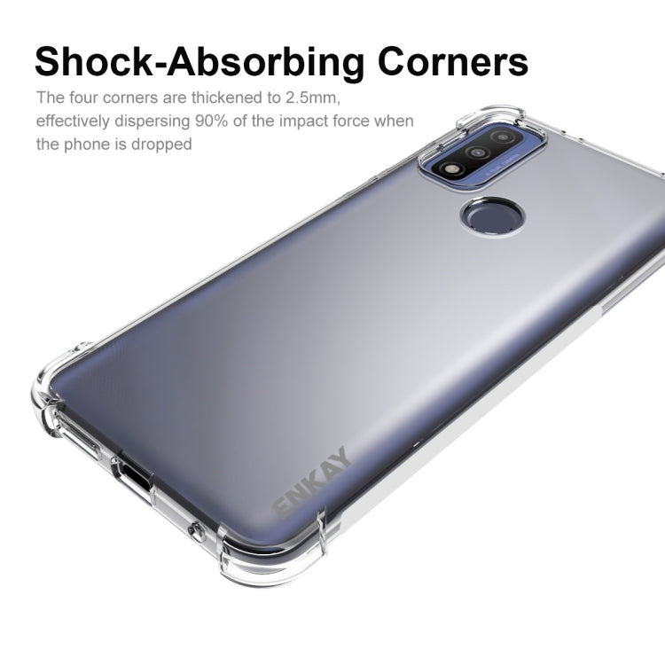 For Motorola G Pure ENKAY Transparent TPU Shockproof Case - Motorola Cases by ENKAY | Online Shopping UK | buy2fix