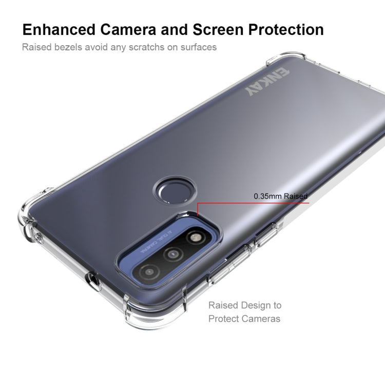 For Motorola G Pure ENKAY Transparent TPU Shockproof Case - Motorola Cases by ENKAY | Online Shopping UK | buy2fix