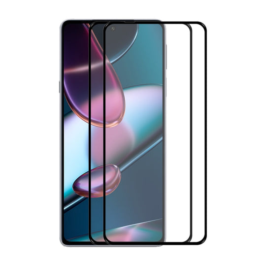 2 PCS For Motorola Edge X30 ENKAY 0.26mm 9H Tempered Glass Full Film