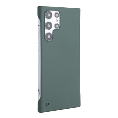 For Samsung Galaxy S22 Ultra 5G ENKAY Matte Frameless Hard PC Case(Dark Green) by ENKAY
