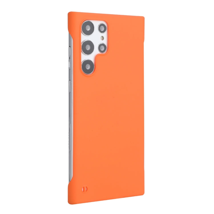 For Samsung Galaxy S22 Ultra 5G ENKAY Matte Frameless Hard PC Case(Orange) by ENKAY