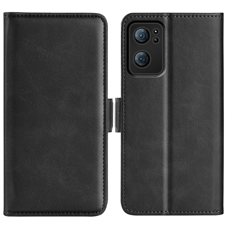 For OPPO Reno7 5G / Find X5 Lite Dual-side Magnetic Flip Leather Case(Black) by buy2fix