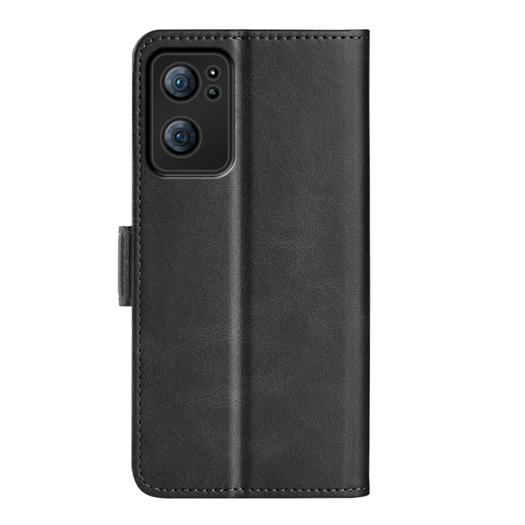 For OPPO Reno7 5G / Find X5 Lite Dual-side Magnetic Flip Leather Case(Black) by buy2fix