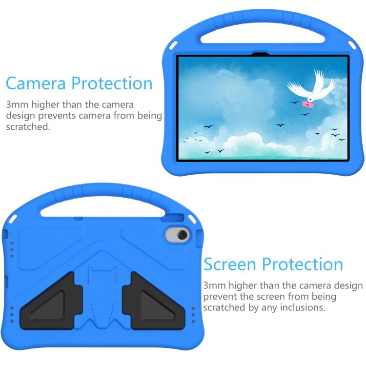For Samsung Galaxy Tab A8 10.5 2021 X200 / X205 EVA Shockproof Tablet Case with Holder(Blue) by buy2fix