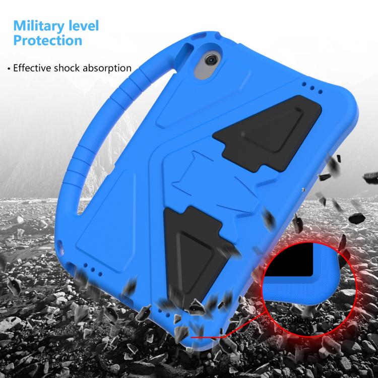 For Samsung Galaxy Tab A8 10.5 2021 X200 / X205 EVA Shockproof Tablet Case with Holder(Blue) by buy2fix