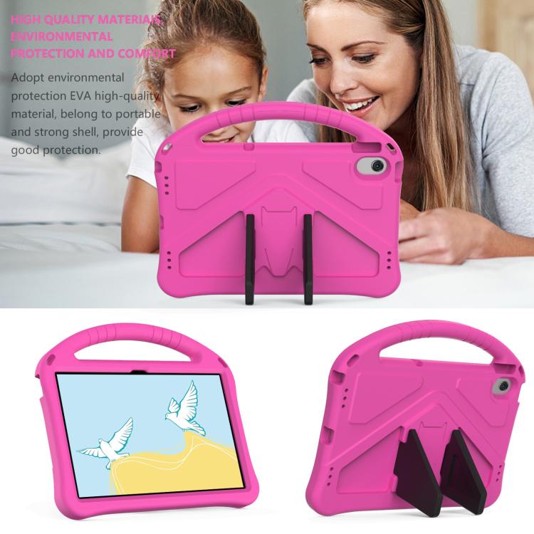 For Samsung Galaxy Tab A8 10.5 2021 X200 / X205 EVA Shockproof Tablet Case with Holder(RoseRed) by buy2fix