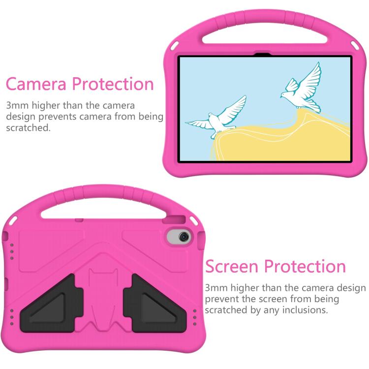 For Samsung Galaxy Tab A8 10.5 2021 X200 / X205 EVA Shockproof Tablet Case with Holder(RoseRed) by buy2fix