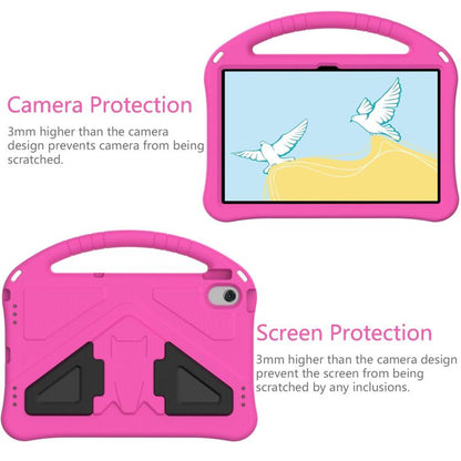 For Samsung Galaxy Tab A8 10.5 2021 X200 / X205 EVA Shockproof Tablet Case with Holder(RoseRed) by buy2fix