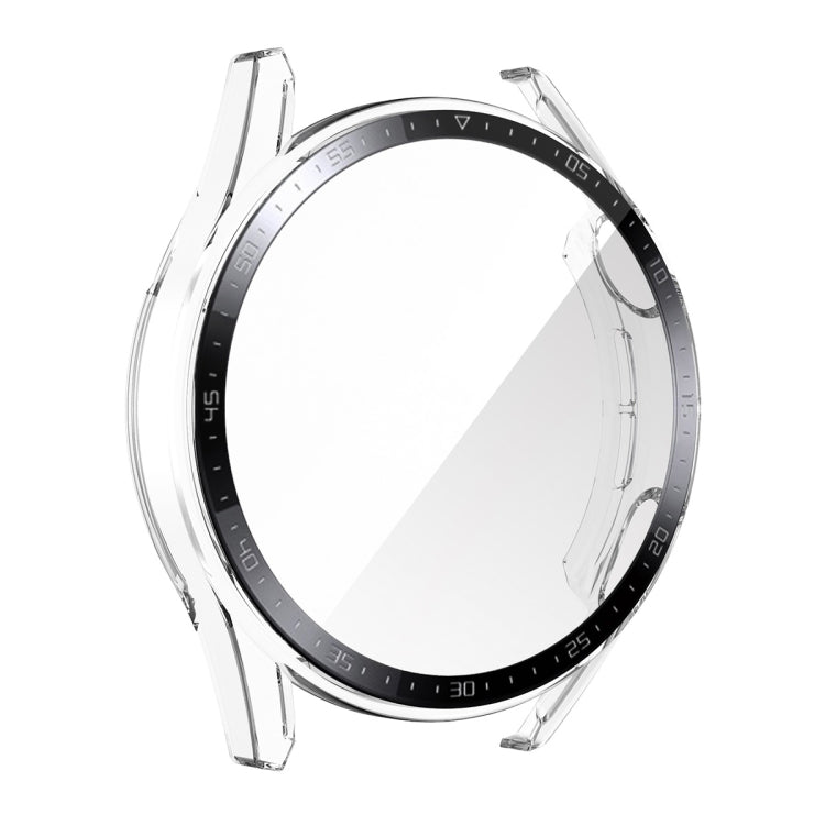 For Huawei Watch GT 3 46mm ENKAY PC Frame + Tempered Glass Protector Case With Scale(Transparent) by ENKAY