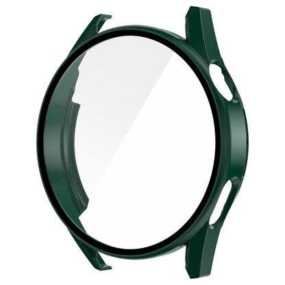 For Huawei Watch GT 3 42mm ENKAY Matte PC Frame + Tempered Glass Protector Case(Dark Green) by ENKAY