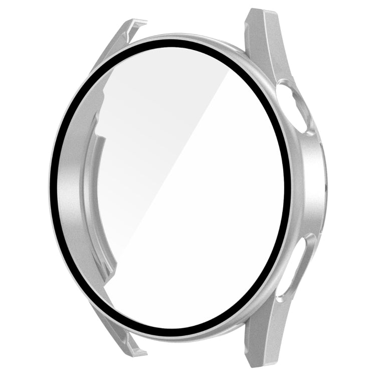 For Huawei Watch GT 3 42mm ENKAY Matte PC Frame + Tempered Glass Protector Case(Silver) by ENKAY
