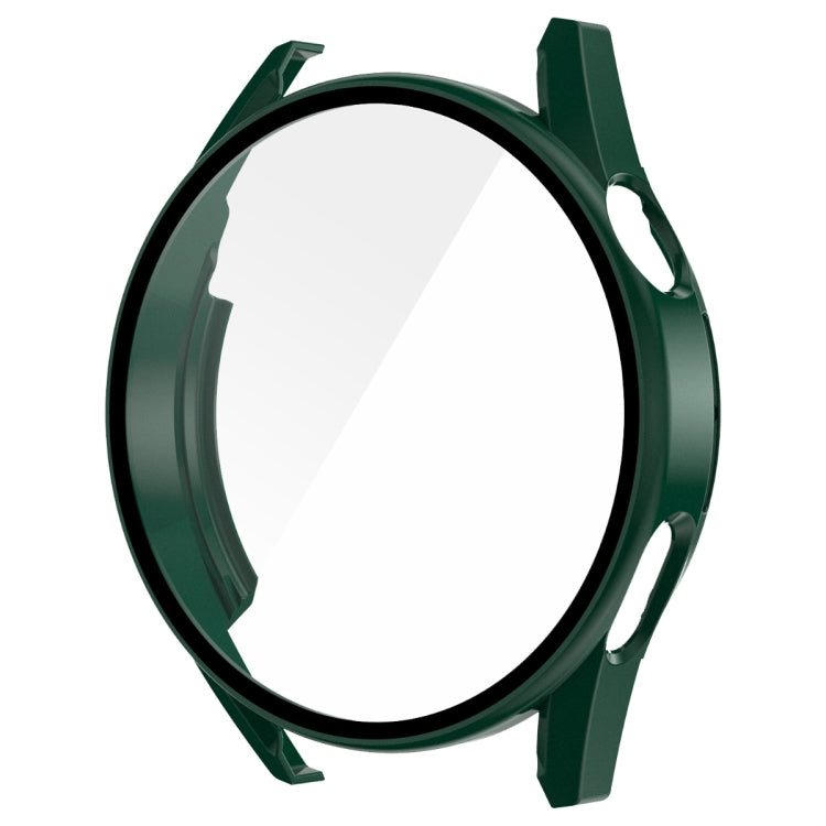 For Huawei Watch GT 3 46mm ENKAY Matte PC Frame + Tempered Glass Protector Case(Dark Green) by ENKAY