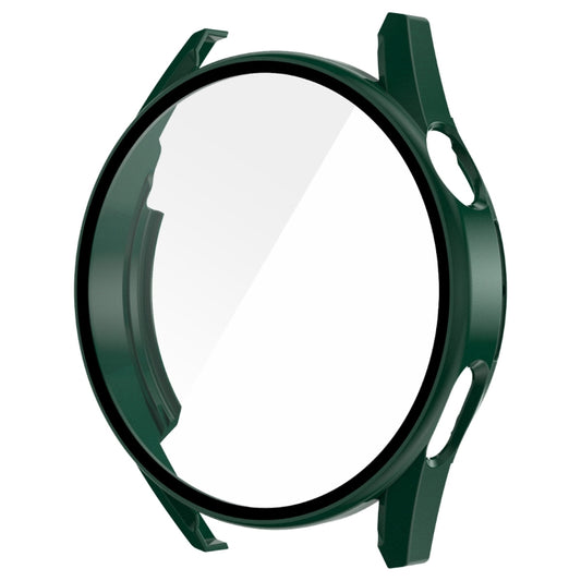 For Huawei Watch GT 3 46mm ENKAY Matte PC Frame + Tempered Glass Protector Case(Dark Green) by ENKAY