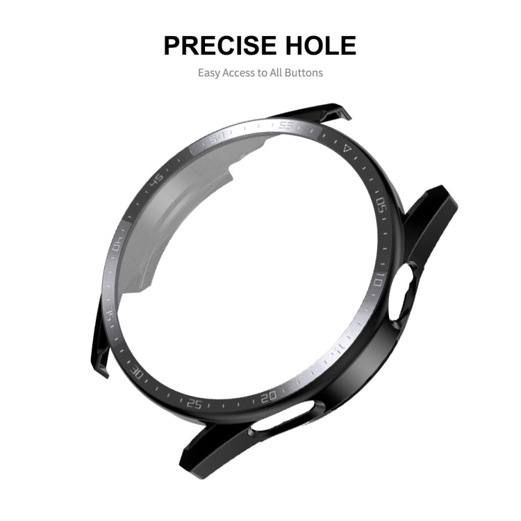 For Huawei Watch GT 3 46mm ENKAY Matte PC Frame + Tempered Glass Protector Case With Scale(Transparent) by ENKAY