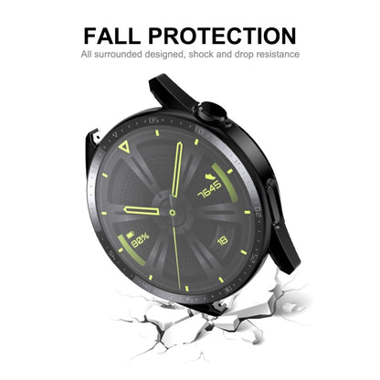 For Huawei Watch GT 3 46mm ENKAY Matte PC Frame + Tempered Glass Protector Case With Scale(Transparent) by ENKAY