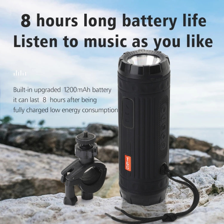 T&G TG312 LED Outdoor Portable Multifunctional Wireless Bluetooth Speaker(Blue) - Waterproof Speaker by T&G | Online Shopping UK | buy2fix