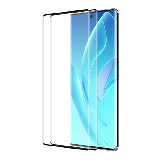 2 PCS For Honor 60 Pro ENKAY 3D Hot Bending Explosion-proof Full Tempered Glass Film