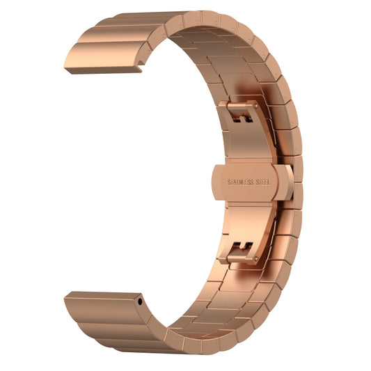 For Huawei Fit Mini One Bead Metal Steel Watch Band(Rose Gold) by buy2fix