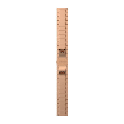For Huawei Fit Mini One Bead Metal Steel Watch Band(Rose Gold) by buy2fix