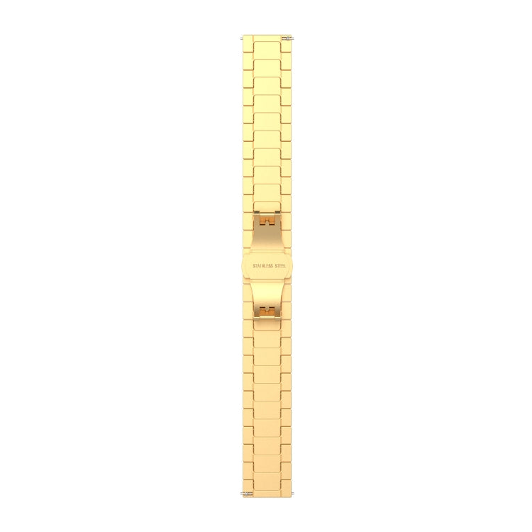 For Huawei Fit Mini One Bead Metal Steel Watch Band(Gold) by buy2fix