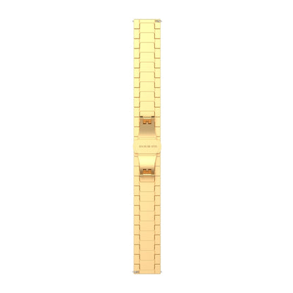 For Huawei Fit Mini One Bead Metal Steel Watch Band(Gold) by buy2fix