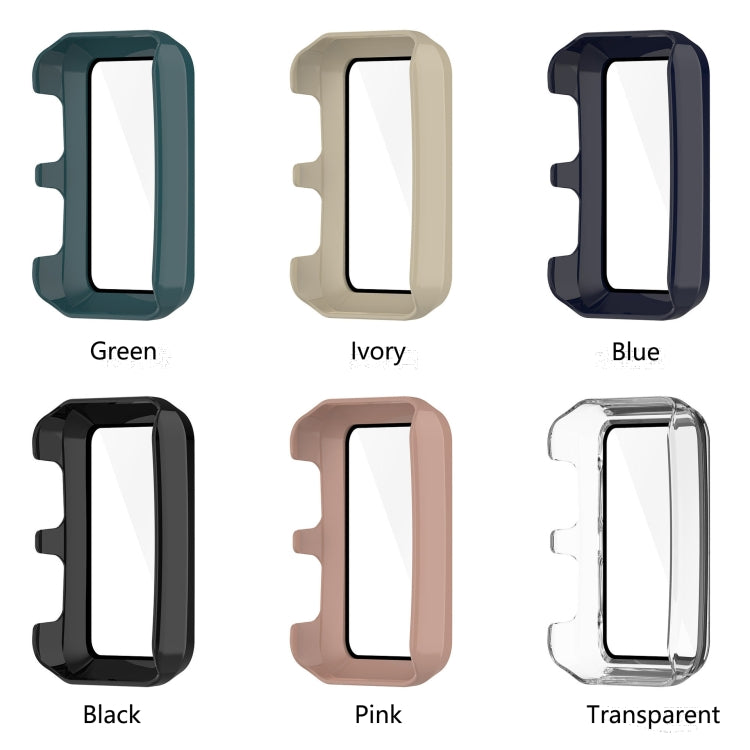 For Huawei Watch D Shockproof PC Protective Case With Tempered Glass Film(Ivory) by buy2fix