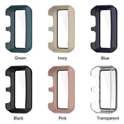 For Huawei Watch D Shockproof PC Protective Case With Tempered Glass Film(Green) by buy2fix