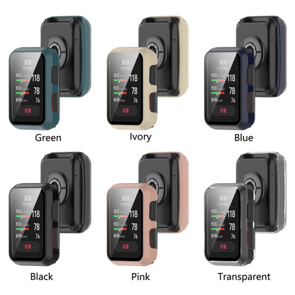 For Huawei Watch D Shockproof PC Protective Case With Tempered Glass Film(Ivory) by buy2fix