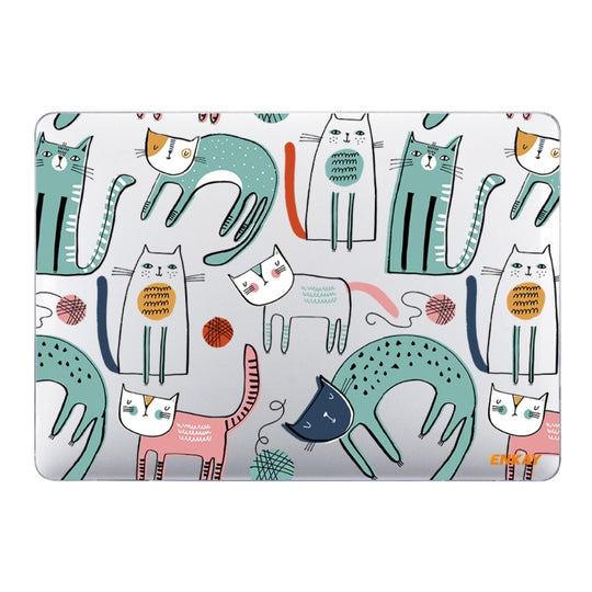 ENKAY Animal Series Pattern Laotop Protective Crystal Case For MacBook Pro 13.3 inch A1706 / A1708 / A1989 / A2159(Thin Cat)