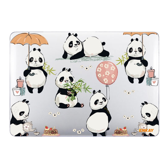 ENKAY Animal Series Pattern Laotop Protective Crystal Case For MacBook Pro 14.2 inch A2442 2021/A2779 2023/14 inch A3434 2025 (M5)(Panda)