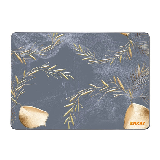ENKAY Vintage Pattern Series Laotop Protective Crystal Case For MacBook Air 13.3 inch A1932 / A2179 / A2337(Wild Oats)