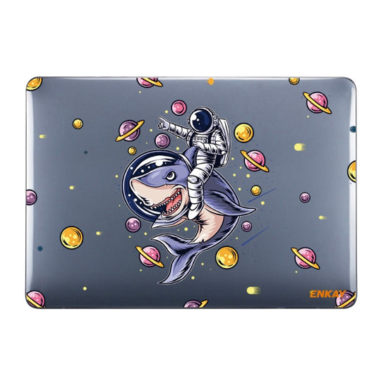 ENKAY Star Series Pattern Laotop Protective Crystal Case For MacBook Pro 14.2 inch A2442 (2021)/14 inch A3434 2025 (M5)(Shark Astronaut)