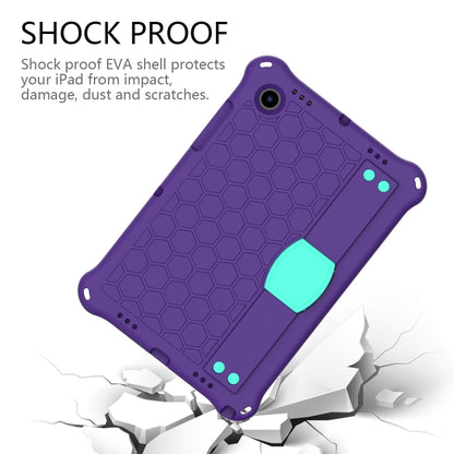 For Galaxy Tab A8 10.5 2021 X200/X205 Honeycomb EVA+PC Tablet Case with Strap(Purple+Mint Green) - Other Galaxy Tab PC by buy2fix | Online Shopping UK | buy2fix