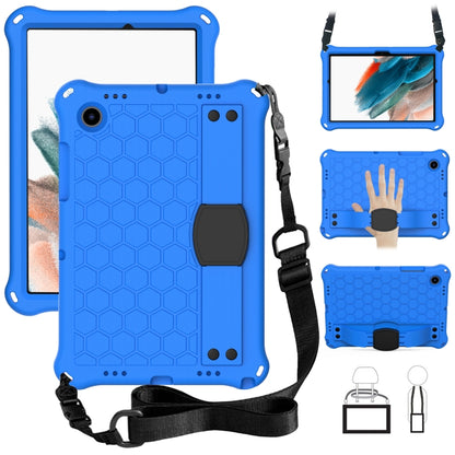 For Galaxy Tab A8 10.5 2021 X200/X205 Honeycomb EVA+PC Tablet Case with Strap(Blue+Black) - Other Galaxy Tab PC by buy2fix | Online Shopping UK | buy2fix