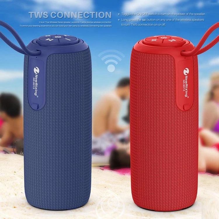 NewRixing NR8013 10W TWS Portable Wireless Stereo Speaker Support TF Card / FM(Red) - Desktop Speaker by NewRixing | Online Shopping UK | buy2fix