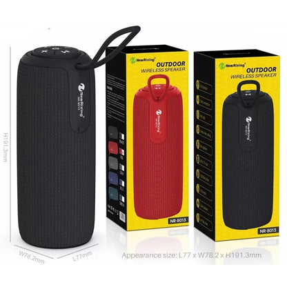 NewRixing NR8013 10W TWS Portable Wireless Stereo Speaker Support TF Card / FM(Gray) - Desktop Speaker by NewRixing | Online Shopping UK | buy2fix
