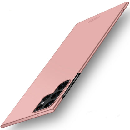 For Samsung Galaxy S22 Ultra 5G MOFI Frosted PC Ultra-thin Hard Case(Rose Gold) by MOFI