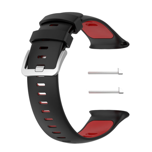 Two-color Silicone Watch Band for POLAR Vantage V2 with Original Raw Ears(Black+Red) -  by buy2fix | Online Shopping UK | buy2fix