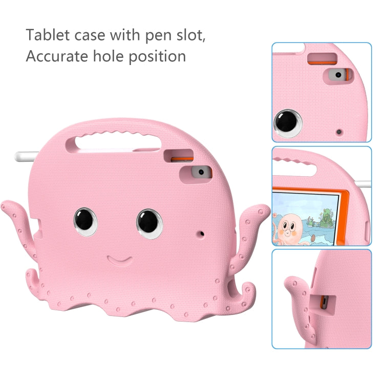 For iPad 10.2 2019 / 2020 Octopus Style EVA + PC Tablet Case with Strap(Pink) - iPad 10.2 Cases by buy2fix | Online Shopping UK | buy2fix