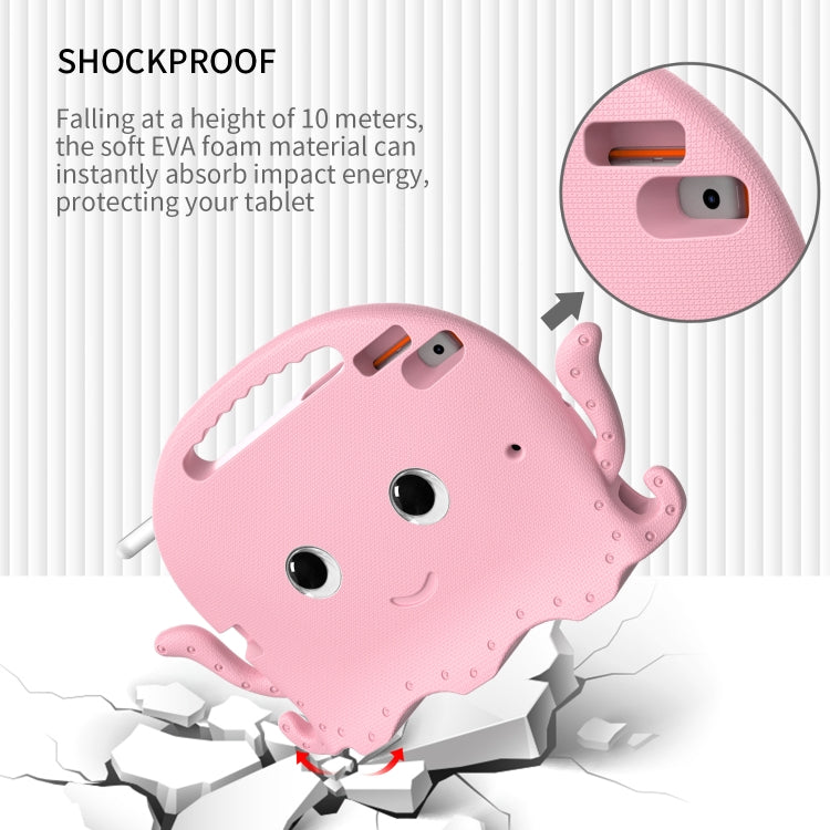For iPad 10.2 2019 / 2020 Octopus Style EVA + PC Tablet Case with Strap(Pink) - iPad 10.2 Cases by buy2fix | Online Shopping UK | buy2fix