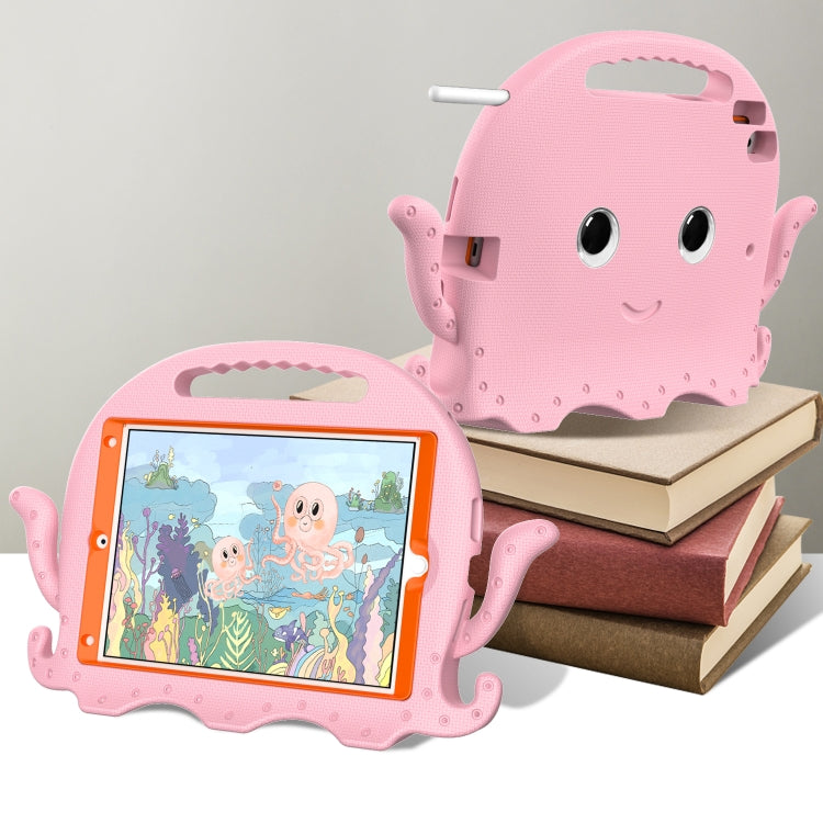 For iPad 10.2 2019 / 2020 Octopus Style EVA + PC Tablet Case with Strap(Pink) - iPad 10.2 Cases by buy2fix | Online Shopping UK | buy2fix