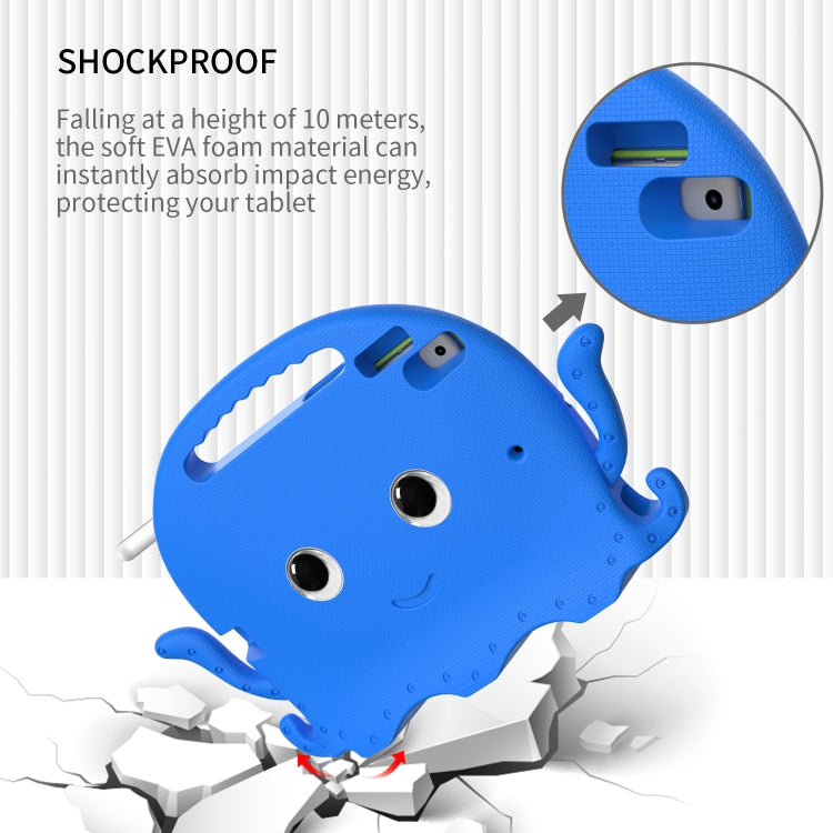 For iPad 10.2 2019 / 2020 Octopus Style EVA + PC Tablet Case with Strap(Blue) - iPad 10.2 Cases by buy2fix | Online Shopping UK | buy2fix