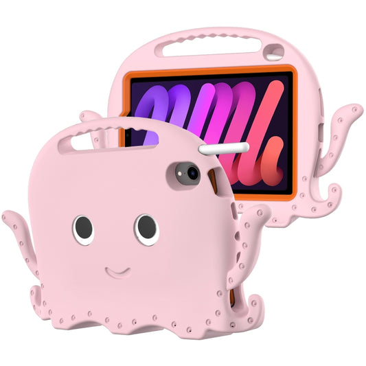 For iPad mini 6 / mini 2024 Octopus Style EVA Hybrid PC Tablet Case with Strap(Pink) - iPad mini 6 Cases by buy2fix | Online Shopping UK | buy2fix